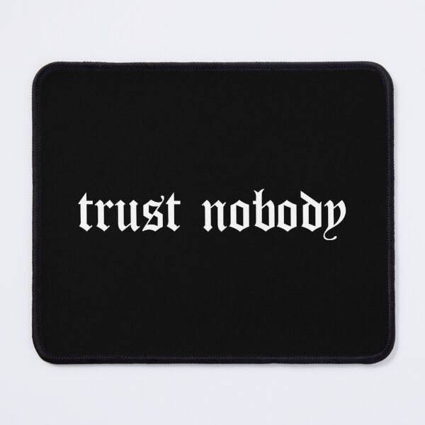 Item preview, Trust Nobody Blackletter Gothic Text Streetwear designed and sold by Void Script.