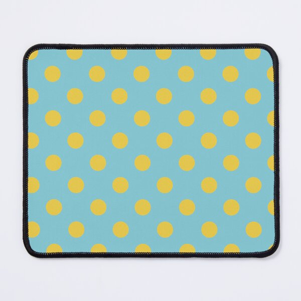 Item preview, Yellow and Light Blue Polka Dots Pattern designed and sold by The Innocent Ghost Project.