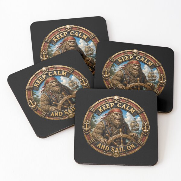 Item preview, Keep Calm and Sail On Bigfoot Pirate designed and sold by Bigfoot Fuel Co.