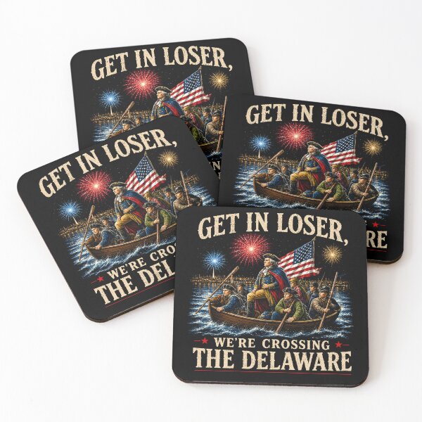 Item preview, Get In Loser Were Crossing The Delaware 4th of july designed and sold by Kladhadredo.
