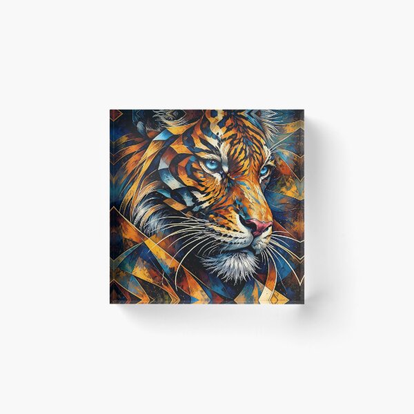 Item preview, Vibrant Tiger Portrait designed and sold by cuprum.