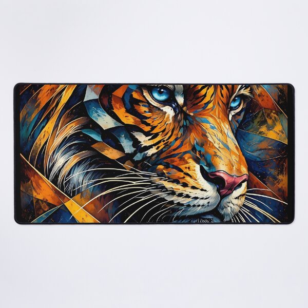 Item preview, Vibrant Tiger Portrait designed and sold by cuprum.