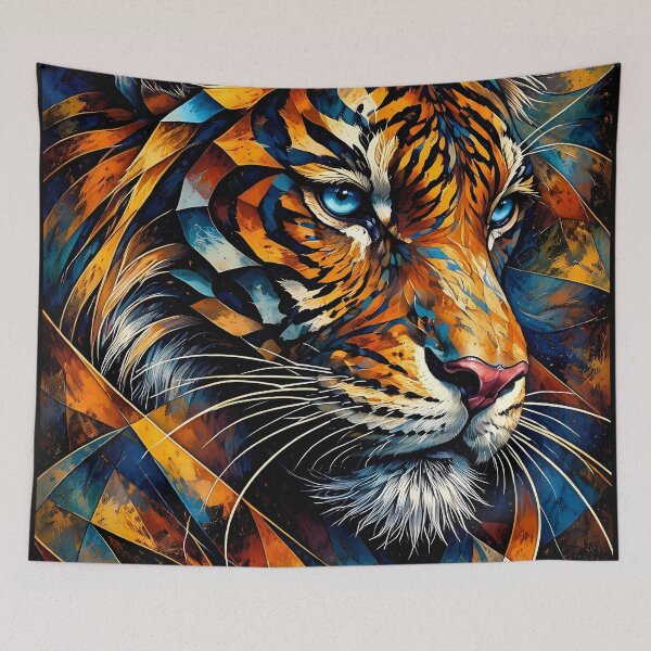 Item preview, Vibrant Tiger Portrait designed and sold by cuprum.
