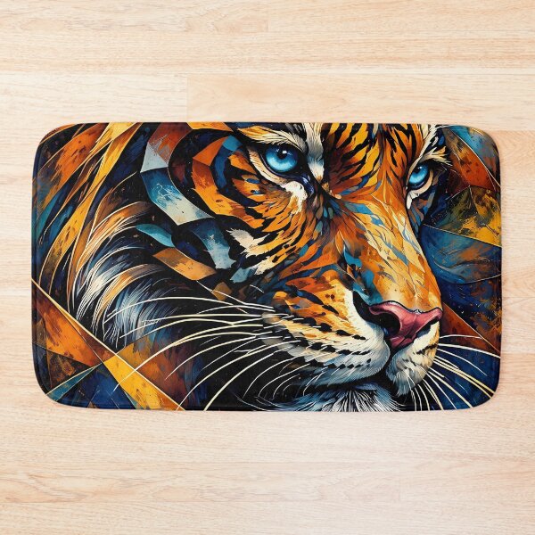 Item preview, Vibrant Tiger Portrait designed and sold by cuprum.