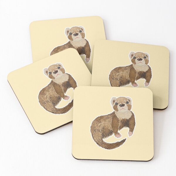 Item preview, Bramble the Ferret designed and sold by Blackberries & Moss.