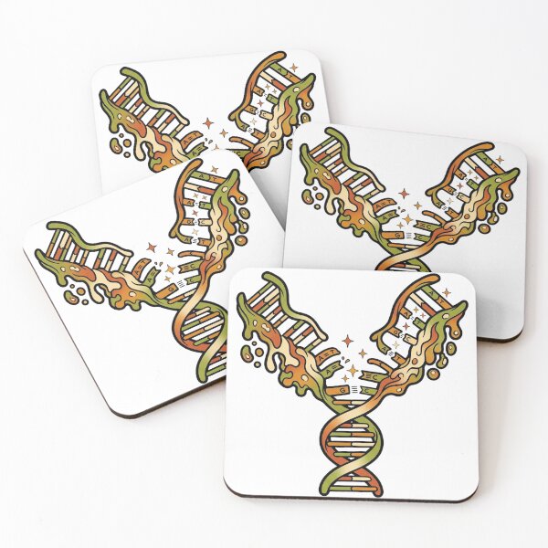 Item preview, Retro 70s Groovy DNA Replication Science Art designed and sold by DuckOddity.