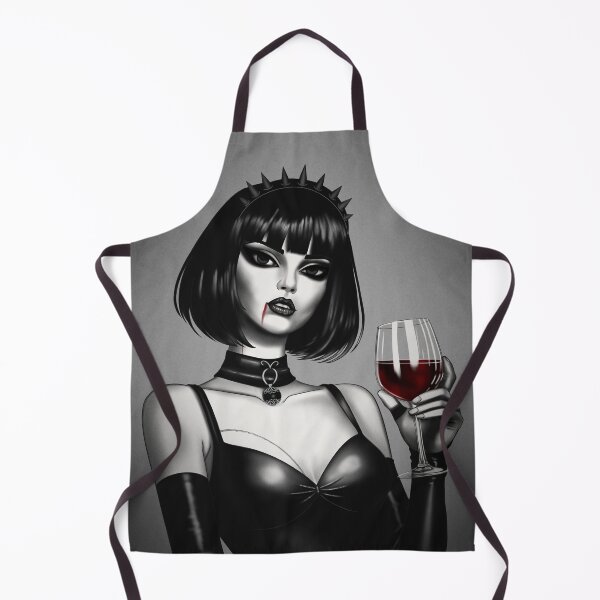 Item preview, OSSI DRINKING WINE - Gothic Vampire Girl Drinking Red Wine - Dark Portrait designed and sold by Ossidiana..