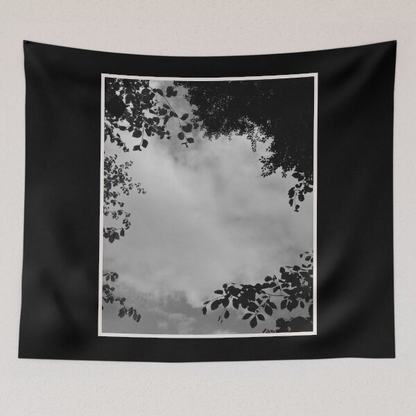 Item preview, monochromatic shot of trees framing clouds in glasgow, scotland (may 2026) designed and sold by photosbykel.