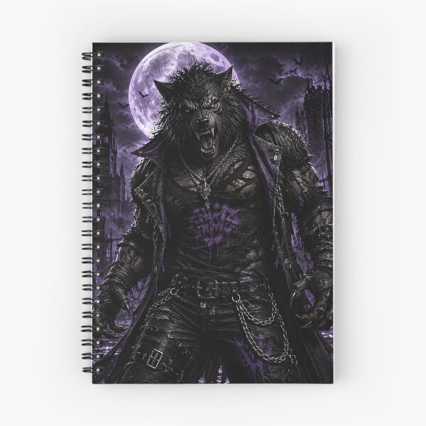 Item preview, Ripped Werewolf Shirt – Gothic Purple Moon Alpha Beast Design designed and sold by The Confluence.