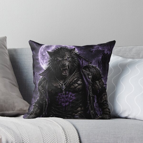 Item preview, Ripped Werewolf Shirt – Gothic Purple Moon Alpha Beast Design designed and sold by The Confluence.