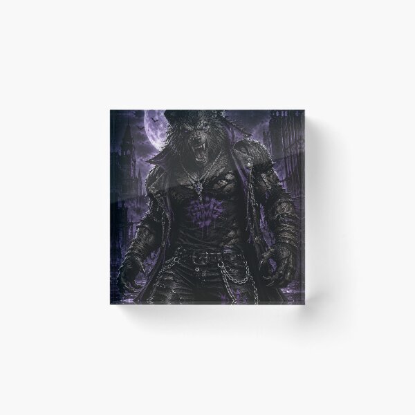 Item preview, Ripped Werewolf Shirt – Gothic Purple Moon Alpha Beast Design designed and sold by The Confluence.