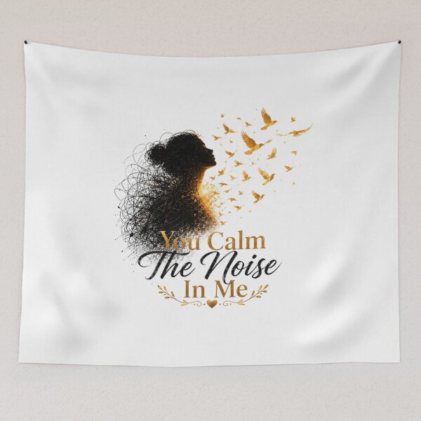 Item preview, You Calm The Noise In Me Emotional Healing Love Design designed and sold by JagrDesigns.