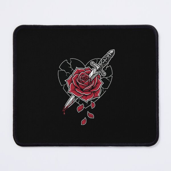 Item preview, Romeo and Juliet Dagger Rose Broken Heart Design designed and sold by Fenay Designs.
