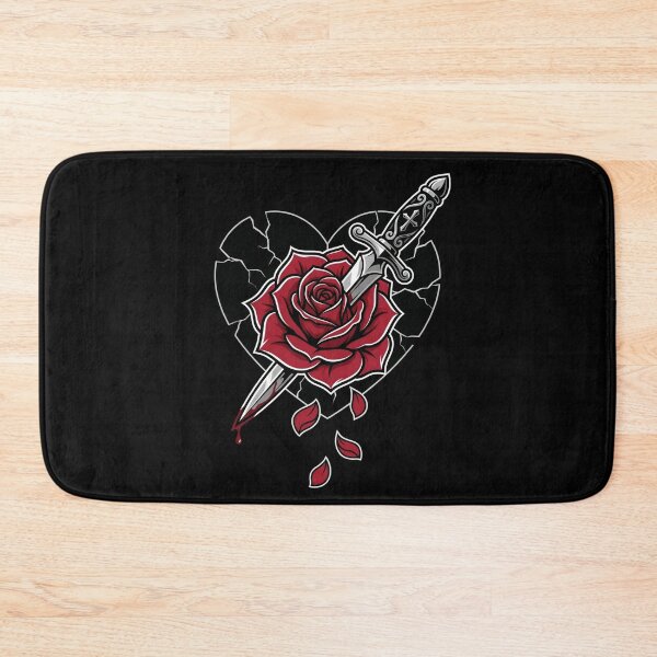 Item preview, Romeo and Juliet Dagger Rose Broken Heart Design designed and sold by Fenay Designs.