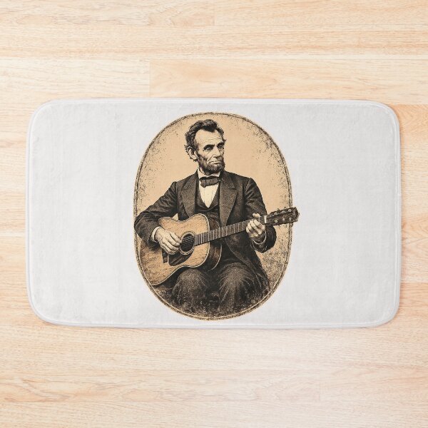 Item preview, Abraham Lincoln Playing Guitar  Freedom Tour designed and sold by erozzz.