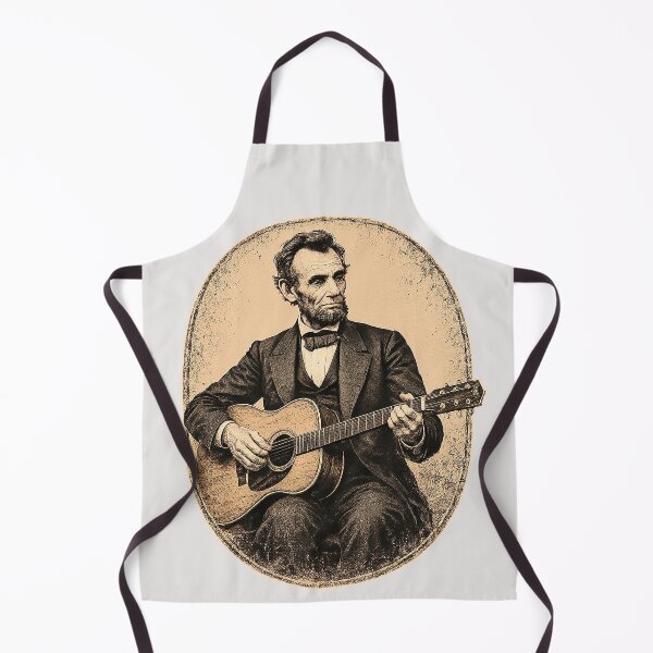 Item preview, Abraham Lincoln Playing Guitar Freedom Tour designed and sold by erozzz.