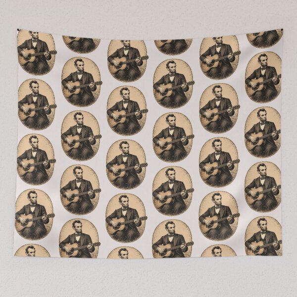 Item preview, Abraham Lincoln Playing Guitar  Freedom Tour designed and sold by erozzz.