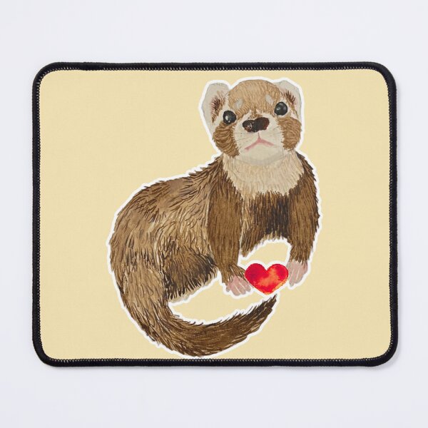 Item preview, Little Heart Bramble the Ferret designed and sold by Blackberries & Moss.