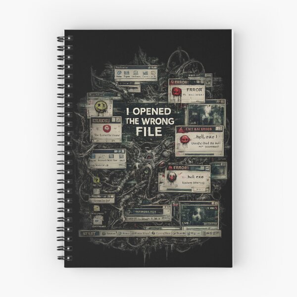Item preview, Corrupted Desktop Internet Horror Design - I OPENED THE WRONG FILE designed and sold by Heretical-Crow.