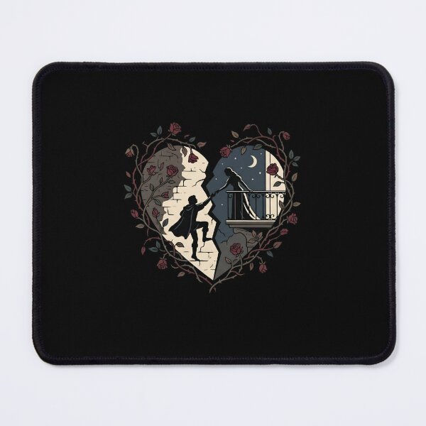 Item preview, Romeo and Juliet Cracked Heart Balcony Lovers Design designed and sold by Fenay Designs.