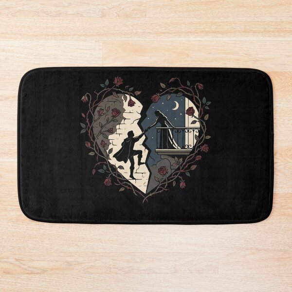Item preview, Romeo and Juliet Cracked Heart Balcony Lovers Design designed and sold by Fenay Designs.
