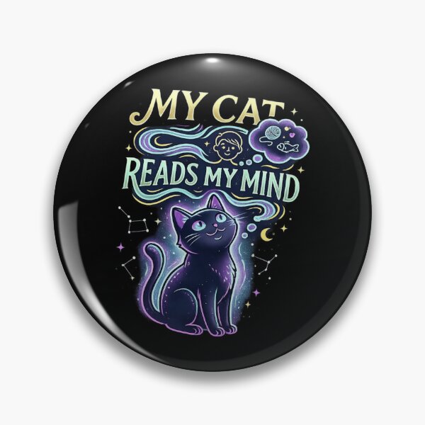 Item preview, Camiseta mística para amantes de los gatos: Mi gato lee mi mente designed and sold by Safe Haven Pets.