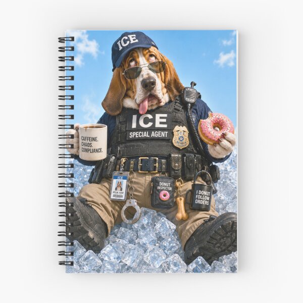 Item preview, Goofy ICE Hound Dog Cartoon Sitting on Ice Cubes designed and sold by AnimalMarvels.