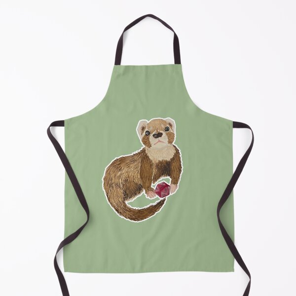 Item preview, D20 Bramble the Ferret designed and sold by Blackberries & Moss.