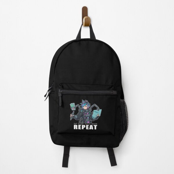 Item preview, Teacher Teach Grade Repeat Sticker - Cyberpunk Techwear Anime Art for Educators designed and sold by Osmose-Studio.