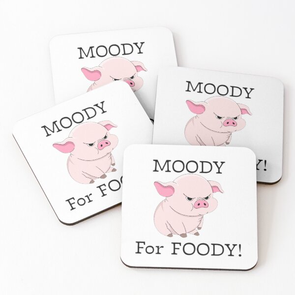 Item preview, Moody for foody pig  designed and sold by OinkOinks.
