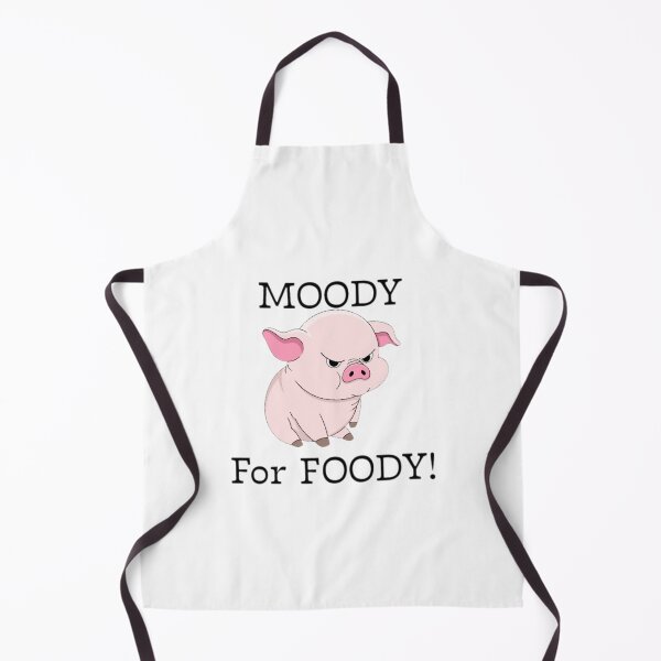 Item preview, Moody for foody pig designed and sold by OinkOinks.
