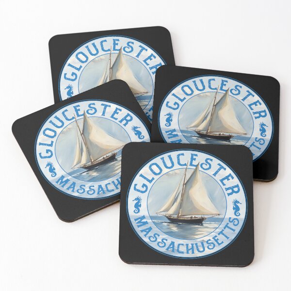 Item preview, Gloucester Massachusetts Vintage Sailboat Design designed and sold by Futurebeachbum.