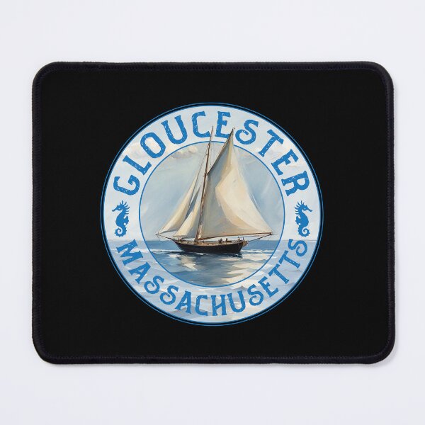 Item preview, Gloucester Massachusetts Vintage Sailboat Design designed and sold by Futurebeachbum.