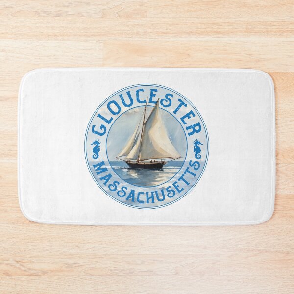 Item preview, Gloucester Massachusetts Vintage Sailboat Design designed and sold by Futurebeachbum.