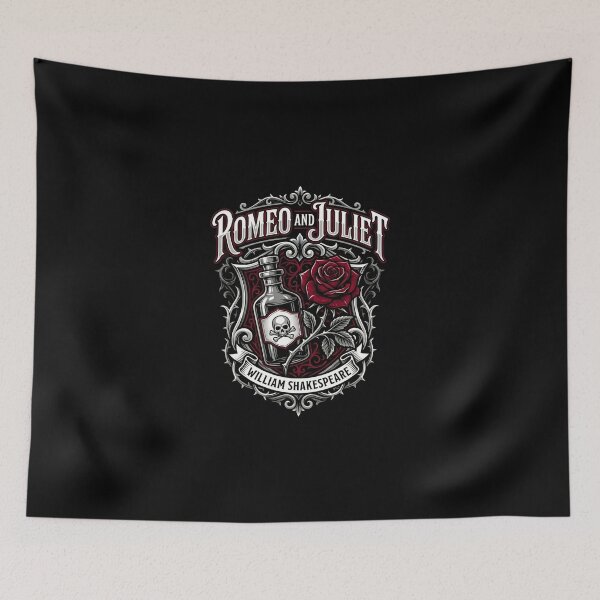 Item preview, Romeo and Juliet William Shakespeare Poison Rose Crest designed and sold by Fenay Designs.