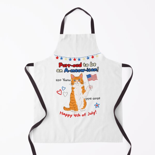 Item preview, 4th of July 250th Purr-oud Orange Tabby Cat designed and sold by MYCatStuff.