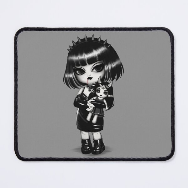 Item preview, Ossi and Sophia - Creepy Cute Gothic Vampire and Baphomet Doll - Chibi Dark Kawaii designed and sold by Ossidiana..