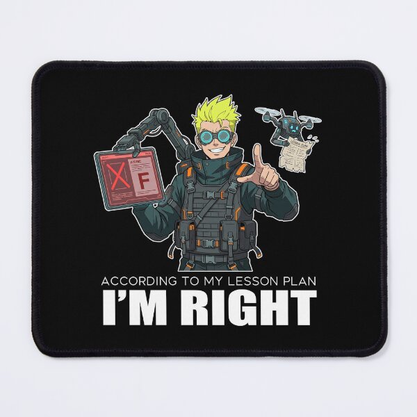 Item preview, Teacher Lesson Plan Sticker - Cyberpunk Techwear Anime Art for Educators designed and sold by Osmose-Studio.