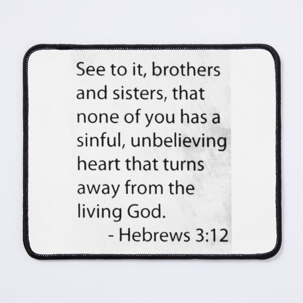 Item preview, Hebrews 3:12 designed and sold by di-Vera-Rosati.