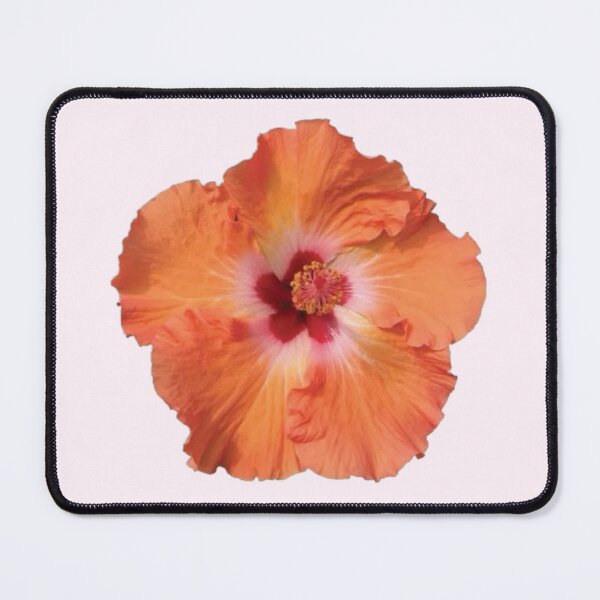Item preview, orange hibiscus flower sticker designed and sold by inainart.