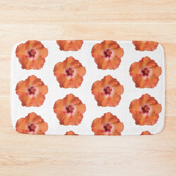 Item preview, orange hibiscus flower sticker designed and sold by inainart.