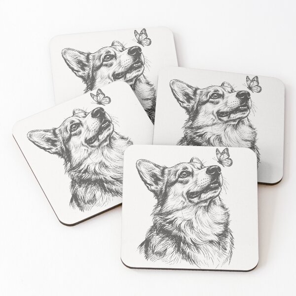 Item preview, Corgi Butterfly Portrait designed and sold by Beanster-nl.