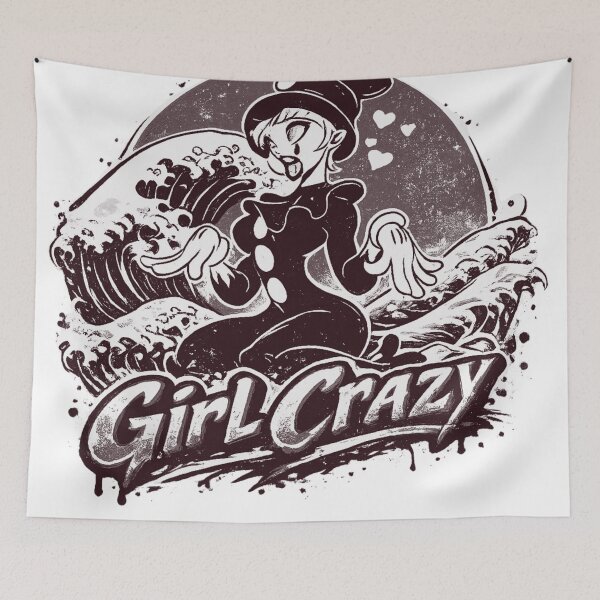 Item preview, Girl Crazy – Japanese Wave Retro Streetwear Aesthetic Tee designed and sold by ANIKO STORE.