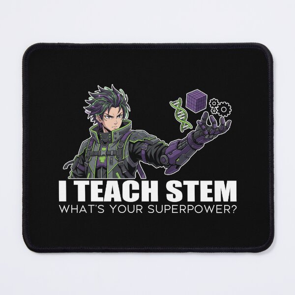 Item preview, Teacher STEM Superpower Sticker - Cyberpunk Techwear Anime Art for Educators designed and sold by Osmose-Studio.