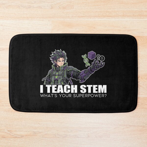 Item preview, Teacher STEM Superpower Sticker - Cyberpunk Techwear Anime Art for Educators designed and sold by Osmose-Studio.