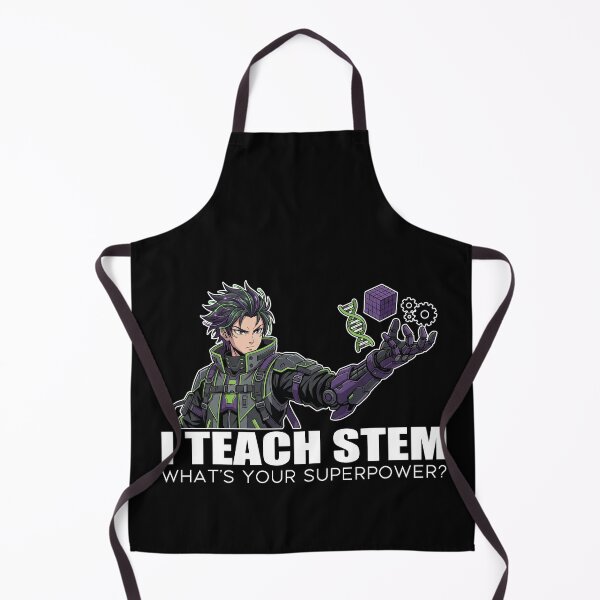 Item preview, Teacher STEM Superpower Sticker - Cyberpunk Techwear Anime Art for Educators designed and sold by Osmose-Studio.