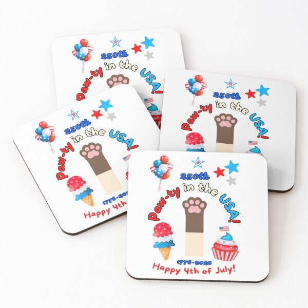 Item preview, 4th of July 250th Siamese Cat Paw-ty designed and sold by MYCatStuff.