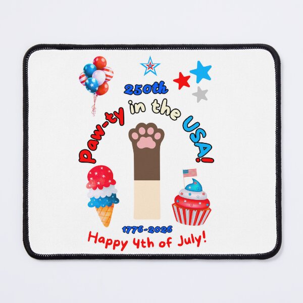 Item preview, 4th of July 250th Siamese Cat Paw-ty designed and sold by MYCatStuff.