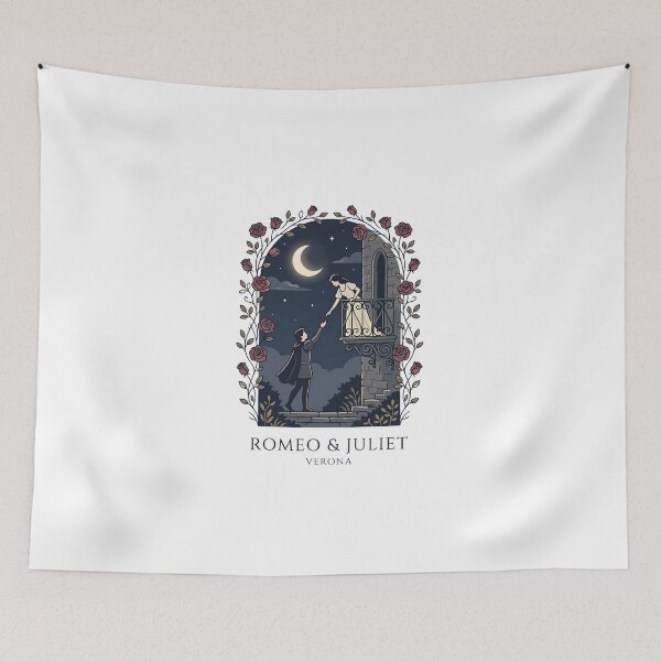 Item preview, Romeo and Juliet Verona Balcony Rose Moon Design designed and sold by Fenay Designs.