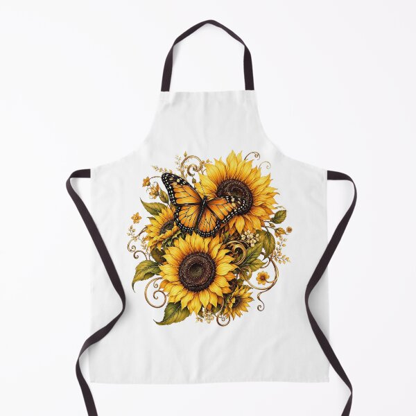 Item preview, Sunflower Butterfly Watercolor designed and sold by PetalGarden.